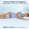 image5 STARS UNITED Large Knee Pillow for Side Sleepers  Hip Pain Relief Memory Foam Leg Cushion for Side Sleeping  Between Legs Pillow for Sciatica amp Lower Back Pain Arctic GrayArctic Gray