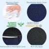 image5 STARS UNITED Donut Pillow Hemorrhoid Tailbone Cushion  Large Floor Cushion for Pain Relief  Coccyx Prostate Sciatica Pelvic Floor Pressure Sores Pregnancy Postpartum Recovery BlackBlue