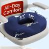 image5 STARS UNITED Donut Pillow Hemorrhoid Tailbone Cushion  Large Floor Cushion for Pain Relief  Coccyx Prostate Sciatica Pelvic Floor Pressure Sores Pregnancy Postpartum Recovery BlackBlue