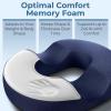 image5 STARS UNITED Donut Pillow Hemorrhoid Tailbone Cushion  Large Floor Cushion for Pain Relief  Coccyx Prostate Sciatica Pelvic Floor Pressure Sores Pregnancy Postpartum Recovery BlackBlue