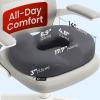 image5 STARS UNITED Donut Pillow Hemorrhoid Tailbone Cushion  Large Floor Cushion for Pain Relief  Coccyx Prostate Sciatica Pelvic Floor Pressure Sores Pregnancy Postpartum Recovery BlackDark Gray