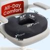 image5 STARS UNITED Donut Pillow Hemorrhoid Tailbone Cushion  Large Floor Cushion for Pain Relief  Coccyx Prostate Sciatica Pelvic Floor Pressure Sores Pregnancy Postpartum Recovery BlackArctic Black