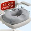 image5 STARS UNITED Donut Pillow Hemorrhoid Tailbone Cushion  Large Floor Cushion for Pain Relief  Coccyx Prostate Sciatica Pelvic Floor Pressure Sores Pregnancy Postpartum Recovery BlackGray Cotton