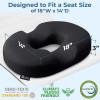 image5 STARS UNITED Foot Rest Under Desk Cushion and Donut Pillow Hemorrhoid Tailbone Cushion 100 Memory Foam
