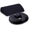image5 STARS UNITED Foot Rest Under Desk Cushion and Donut Pillow Hemorrhoid Tailbone Cushion 100 Memory Foam