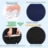 image:image5 STARS UNITED Seat Cushion  Memory Foam Chair Cushion for Tailbone Pain Relief  Ergonomic Support for Coccyx Sciatica amp Butt  Office Desk amp Gaming Chair Car Seat Wheelchair Blue MeshBlue Mesh