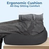 image:image5 STARS UNITED Seat Cushion  Memory Foam Chair Cushion for Tailbone Pain Relief  Ergonomic Support for Coccyx Sciatica amp Butt  Office Desk amp Gaming Chair Car Seat Wheelchair Blue MeshDark Gray Mesh