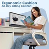 image:image5 STARS UNITED Seat Cushion  Memory Foam Chair Cushion for Tailbone Pain Relief  Ergonomic Support for Coccyx Sciatica amp Butt  Office Desk amp Gaming Chair Car Seat Wheelchair Blue MeshLight Gray Mesh