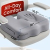 image:image5 STARS UNITED Seat Cushion  Memory Foam Chair Cushion for Tailbone Pain Relief  Ergonomic Support for Coccyx Sciatica amp Butt  Office Desk amp Gaming Chair Car Seat Wheelchair Blue MeshLight Gray Mesh