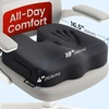 image:image5 STARS UNITED Seat Cushion  Memory Foam Chair Cushion for Tailbone Pain Relief  Ergonomic Support for Coccyx Sciatica amp Butt  Office Desk amp Gaming Chair Car Seat Wheelchair Blue MeshBlack Mesh