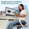 image:image5 STARS UNITED Seat Cushion  Memory Foam Chair Cushion for Tailbone Pain Relief  Ergonomic Support for Coccyx Sciatica amp Butt  Office Desk amp Gaming Chair Car Seat Wheelchair Blue MeshBlack Arctic Mesh