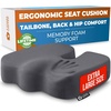 image:image5 STARS UNITED Seat Cushion  Memory Foam Chair Cushion for Tailbone Pain Relief  Ergonomic Support for Coccyx Sciatica amp Butt  Office Desk amp Gaming Chair Car Seat Wheelchair Blue MeshDark Gray Mesh