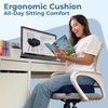 image:image5 STARS UNITED Seat Cushion  Memory Foam Chair Cushion for Tailbone Pain Relief  Ergonomic Support for Coccyx Sciatica amp Butt  Office Desk amp Gaming Chair Car Seat Wheelchair Blue MeshBlue Mesh