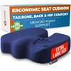 image:image5 STARS UNITED Seat Cushion  Memory Foam Chair Cushion for Tailbone Pain Relief  Ergonomic Support for Coccyx Sciatica amp Butt  Office Desk amp Gaming Chair Car Seat Wheelchair Blue MeshBlue Mesh