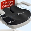 image:image5 STARS UNITED Seat Cushion  Memory Foam Chair Cushion for Tailbone Pain Relief  Ergonomic Support for Coccyx Sciatica amp Butt  Office Desk amp Gaming Chair Car Seat Wheelchair Blue MeshBlack Mesh