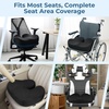 image:image5 STARS UNITED Seat Cushion  Memory Foam Chair Cushion for Tailbone Pain Relief  Ergonomic Support for Coccyx Sciatica amp Butt  Office Desk amp Gaming Chair Car Seat Wheelchair Blue MeshBlack Mesh