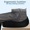 image:image5 STARS UNITED Seat Cushion  Memory Foam Chair Cushion for Tailbone Pain Relief  Ergonomic Support for Coccyx Sciatica amp Butt  Office Desk amp Gaming Chair Car Seat Wheelchair Blue MeshBlack Suede