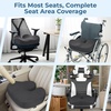 image:image5 STARS UNITED Seat Cushion  Memory Foam Chair Cushion for Tailbone Pain Relief  Ergonomic Support for Coccyx Sciatica amp Butt  Office Desk amp Gaming Chair Car Seat Wheelchair Blue MeshDark Gray Mesh