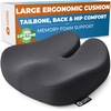 image:image5 STARS UNITED Seat Cushion  Memory Foam Chair Cushion for Tailbone Pain Relief  Ergonomic Support for Coccyx Sciatica amp Butt  Office Desk amp Gaming Chair Car Seat Wheelchair Blue MeshDark Gray Mesh