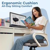 image:image5 STARS UNITED Seat Cushion  Memory Foam Chair Cushion for Tailbone Pain Relief  Ergonomic Support for Coccyx Sciatica amp Butt  Office Desk amp Gaming Chair Car Seat Wheelchair Blue MeshDark Gray Mesh