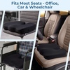 image:image5 STARS UNITED Seat Cushion  Memory Foam Chair Cushion for Tailbone Pain Relief  Ergonomic Support for Coccyx Sciatica amp Butt  Office Desk amp Gaming Chair Car Seat Wheelchair Blue MeshBlack Arctic Mesh