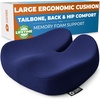 image:image5 STARS UNITED Seat Cushion  Memory Foam Chair Cushion for Tailbone Pain Relief  Ergonomic Support for Coccyx Sciatica amp Butt  Office Desk amp Gaming Chair Car Seat Wheelchair Blue MeshBlue Mesh