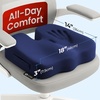 image:image5 STARS UNITED Seat Cushion  Memory Foam Chair Cushion for Tailbone Pain Relief  Ergonomic Support for Coccyx Sciatica amp Butt  Office Desk amp Gaming Chair Car Seat Wheelchair Blue MeshBlue Mesh