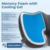 image:image5 STARS UNITED Seat Cushion  Memory Foam Chair Cushion for Tailbone Pain Relief  Ergonomic Support for Coccyx Sciatica amp Butt  Office Desk amp Gaming Chair Car Seat Wheelchair Blue MeshBlack Arctic Mesh