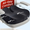 image:image5 STARS UNITED Seat Cushion  Memory Foam Chair Cushion for Tailbone Pain Relief  Ergonomic Support for Coccyx Sciatica amp Butt  Office Desk amp Gaming Chair Car Seat Wheelchair Blue MeshBlack Suede