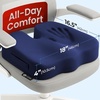 image:image5 STARS UNITED Seat Cushion  Memory Foam Chair Cushion for Tailbone Pain Relief  Ergonomic Support for Coccyx Sciatica amp Butt  Office Desk amp Gaming Chair Car Seat Wheelchair Blue MeshBlue Mesh