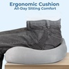 image:image5 STARS UNITED Seat Cushion  Memory Foam Chair Cushion for Tailbone Pain Relief  Ergonomic Support for Coccyx Sciatica amp Butt  Office Desk amp Gaming Chair Car Seat Wheelchair Blue MeshLight Gray Suede