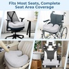 image:image5 STARS UNITED Seat Cushion  Memory Foam Chair Cushion for Tailbone Pain Relief  Ergonomic Support for Coccyx Sciatica amp Butt  Office Desk amp Gaming Chair Car Seat Wheelchair Blue MeshLight Gray Mesh