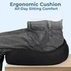 image:image5 STARS UNITED Seat Cushion  Memory Foam Chair Cushion for Tailbone Pain Relief  Ergonomic Support for Coccyx Sciatica amp Butt  Office Desk amp Gaming Chair Car Seat Wheelchair Blue MeshBlack Mesh