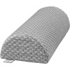 image:image5 STARS UNITED Knee Pillow for Back Sleeping  Cooling Cover  Memory Foam Cushion for Sciatica Pain Relief  Under Leg Support for Sleeping on Back  Half Moon Bolster for Bed Arctic GrayGrey